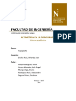 Informe de Altimetría