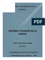 Historia y Filosofia de La Ciencia