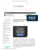 Electrical Concepts: Gapless Zinc Oxide Lightening / Surge Arrestor