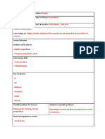 Lesson Plan Subject: Trainee: Topic or Theme:: I Am Working On