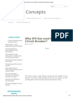 Electrical Concepts: Why SF6 Gas Used in HV/EHV Circuit Breaker?