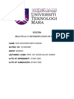 Practical 5: Determination of Sugars