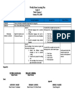 Weekly Home Learning Plan: Grade 12 Week 2 Quarter 1 October 19-23, 2020