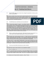 End of Chapter Exercises - Answers: Chapter 16: Predicting Stock Returns