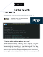 Jailbreaking The T2 With Checkra1n