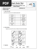 Examenes de Admisión English 1° To 10°