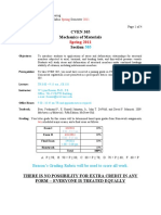 CVEN 305 Mechanics of Materials Section: Spring 2011