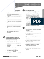 Level 2: Unit 7 Grammar Practice