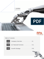 Q2 FY2019 Financial Update: RPA Holdings (TSE:6572)