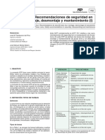 Grúas Torre. Recomendaciones de Seguridad en El Montaje, Desmontaje y Mantenimiento (I)