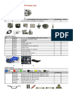 ATV Parts List: Engine and Transmission 1