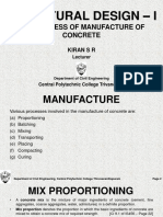 3 Manufacture of Concrete