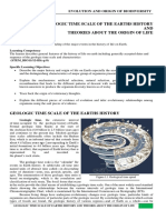 Geologic Time Scale of Earths History and Theories About The Origin of Life PDF