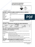 Hoja de Seguridad Hipoclorito de Sodio PDF