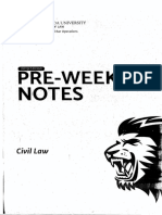 2019 SBU Pre Week Civil Law PDF