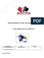 Procedimiento de Trabajo Seguro Cortadora de Pavimento