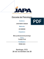 Trabajo Final Ética Profesional Del Psicólogo Jose Martin Salazar