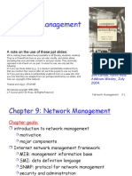 Network Management: A Note On The Use of These PPT Slides