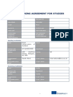 Learning Agreement For Studies: Student