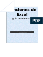 Funciones de Excel (Guia de Referencia) PDF