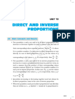 Direct and Inverse Propotion PDF