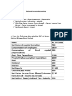 II - 1 - Numerical Problems On National Income Accouning