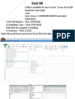 Excel QM Steps To Install