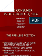 The Consumer Protection Act, 1986