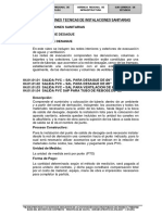 Especificaciones Tecnicas de Instalaciones Sanitarias