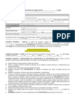 Modelo de Contrato de Prestacion de Servicios