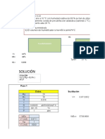 Solución: Precalentamiento Humidificación Adiabatica