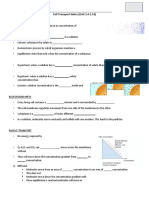 Cell Transport Notes (Unit 3.4-3.10) : - Concentration