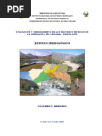 Evaluacion y Ordenamiento de Los Recursos Hidrologicos Del Valle Chicama 2003