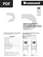 Manual de Operacion - Control Remoto rg57 - Minisplit r-22 Comp PDF