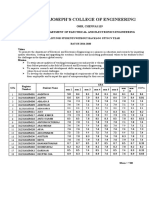 St. Joseph'S College of Engineering: Omr, Chennai-119 Department of Electrical and Electronics Engineering