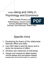 Well-Being and Utility in Psychology and Economics