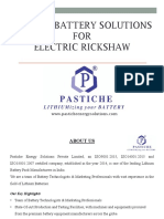 Lithium Battery For Electric Rickshaw (July2019)