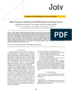 Radio Frequency Identification (RFID) Based Car Parking System