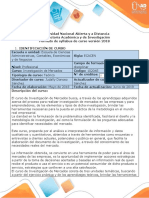 Syllabus Del Curso Investigación de Mercados