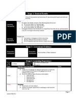 Stage 1: Desired Results: Learning Outcome(s)