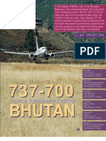 737-700 Tech Demonstration Flights in Bhutan