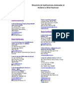 Directorio Nacional de Instituciones - Autismo Enero 2018 PDF