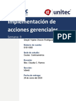 Tarea 9.1 Implementación de Acciones Gerenciales