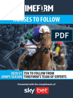 Horses To Follow: Ten To Follow From Timeform'S Team of Experts