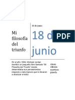 Mi Filosofia Del Triunfo Ensayo Completo