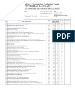 Universitas Tadulako: Transkrip Akademik (Academic Transcript)