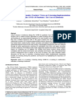 Secondary School Mathematics Teachers' Views On E-Learning Implementation Barriers During The COVID-19 Pandemic: The Case of Indonesia