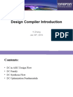 Design Compiler Introduction: Yi Zhang Jan 30, 2015