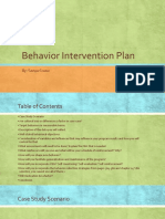 Behavior Intervention Plan