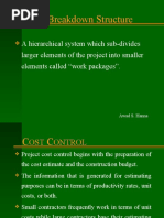 WBS - Cost Control